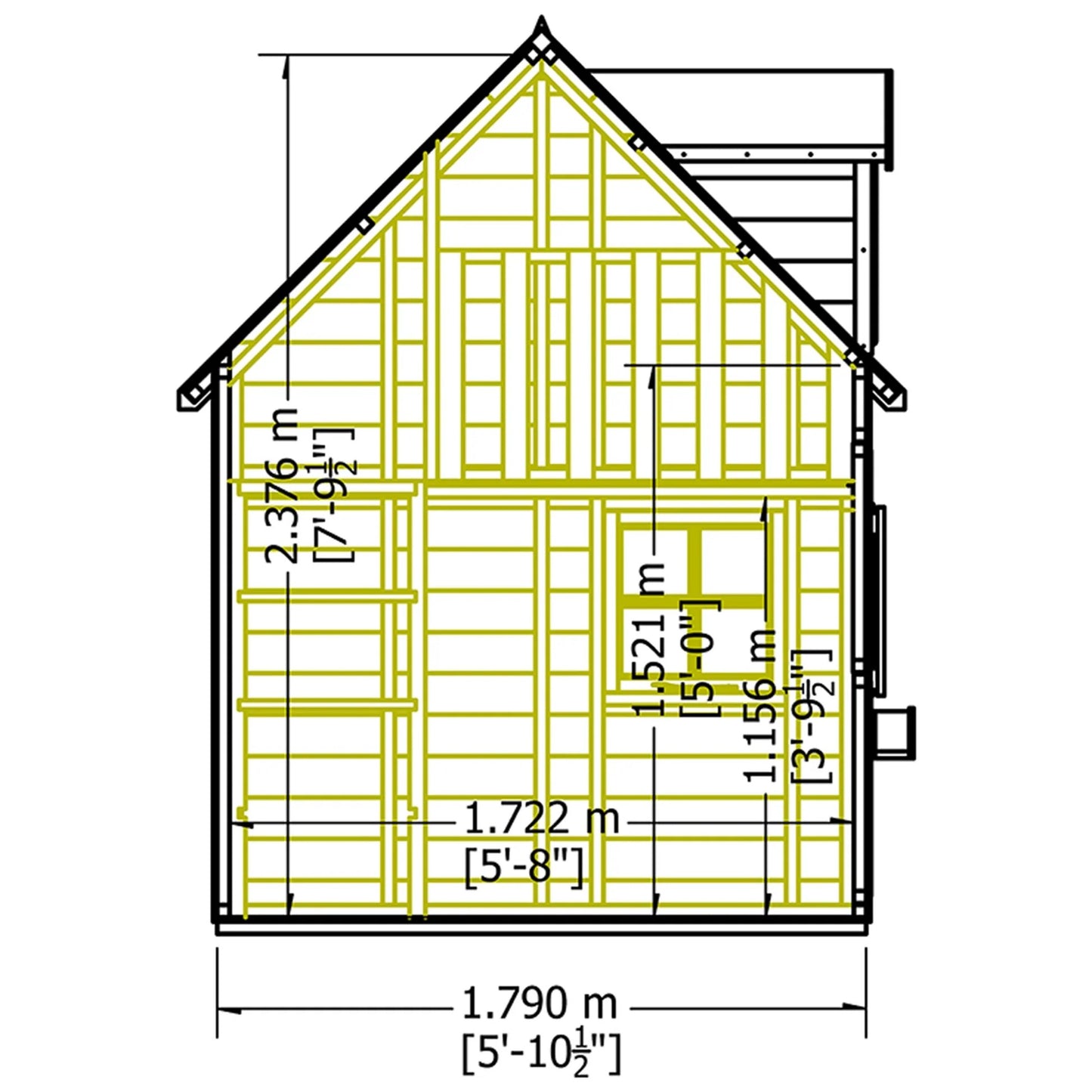 Shire Hatter's House 8x6ft Wooden Playhouse